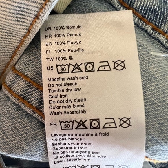 Billabong NWT Women’s Denim Button Down Skirt Size 25 Lighter Denim 💯% Cotton - Picture 11 of 11